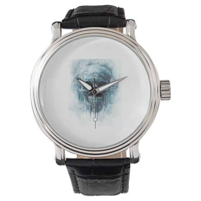wintervorstschedel horloge (Voorkant)