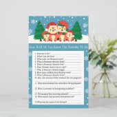 Wintervos hoe goed ken je baby shower? (Staand voorkant)