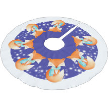 Wintervos in het sneeuwboomshirt