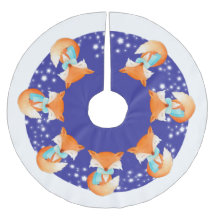 Wintervos in het sneeuwboomshirt