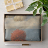Wintervos in rode sjaal grillige kerst tissuepapier (Geschenk)