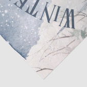 Wintervos Waterverf Wintermagie Tissuepapier (Detail)