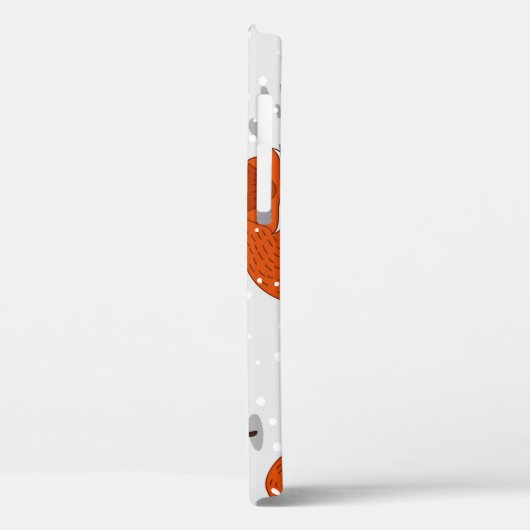 Wintervossen konijn naadloos patroon Case-Mate iPhone case (Achterkant / Links)