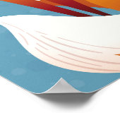 Wintervossen, konijnen, . poster (Hoek)