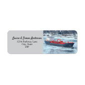 Wintervrachtschip Algoterra Great Lakes Adres Etiket (Voorkant)