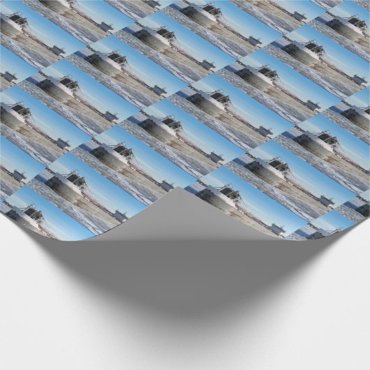 Wintervrachtschip Manitoulin Great Lakes Ship Cadeaupapier (Hoek)