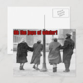 wintervreugde briefkaart (Voorkant / Achterkant)