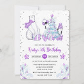 Wintervrienden IJsbeer & Pinguïns Kinderverjaardag Kaart (Voorkant)