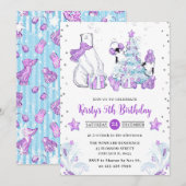 Wintervrienden IJsbeer & Pinguïns Kinderverjaardag Kaart (Voorkant / Achterkant)