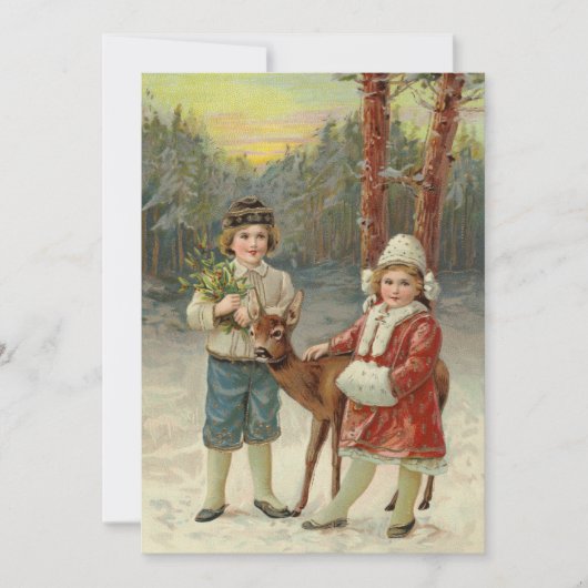 Wintervrienden | Vintage kerst (Voorkant)