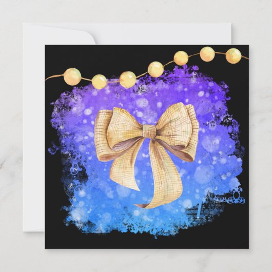 *~* Wintervrieskerstfeestfeest Kaart (Achterkant)