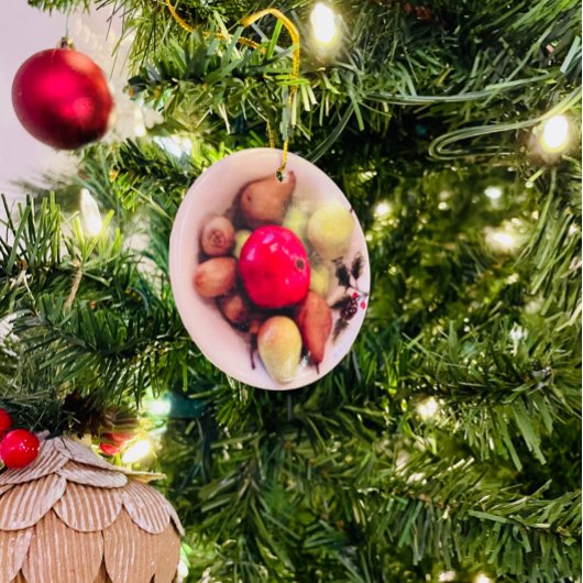 Wintervruchten - keramisch Ornament