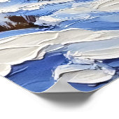 Winterwake: het besneeuwde Uitzicht van Bigfoot Poster (Hoek)