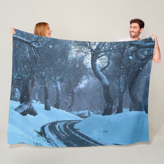 Winterwalk Fleece Blanket (In situ)