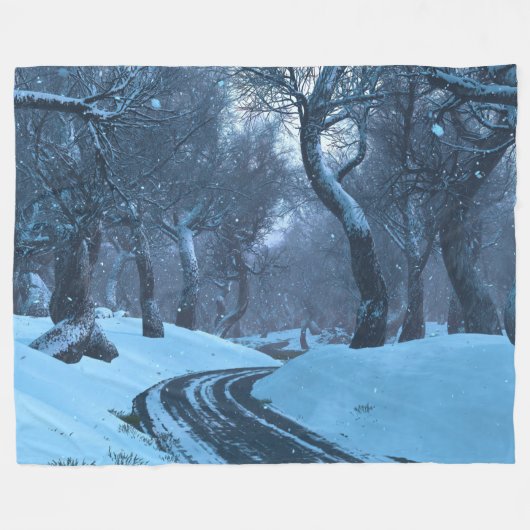 Winterwalk Fleece Blanket (Voorkant (Horizontaal))