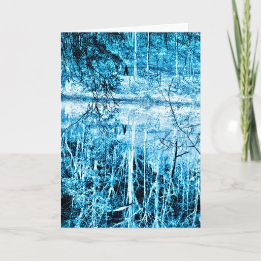 Winterwandeling in de Bossen Infrarood Fotografie Kaart (Voorkant)