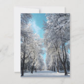 winterwandeling in het park kaart (Voorkant)