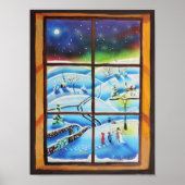 Winterwandschilderij Poster (Voorkant)
