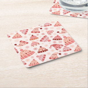 Winterwanten & Petten Kartonnen Onderzetters