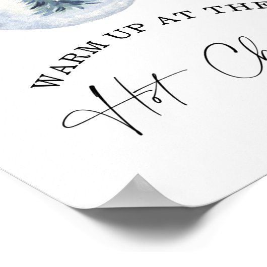 Winterwarm op bij het Poster van de Warm Chocolate (Hoek)