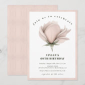 Winterwarmte Bloemen 60e verjaardag Kaart (Voorkant / Achterkant)