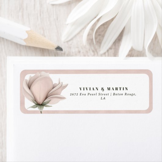 Winterwarmte Single Big Floral Retouradres Etiket (Insitu)