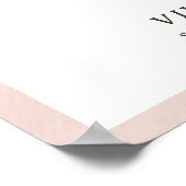 Winterwarmte Single Big Floral Wedding Welkom Poster (Hoek)