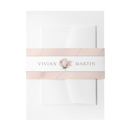 Winterwarmte Single Floral Classic Uitnodigingen Wikkel (Voorkant Voorbeeld)