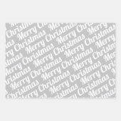 Winterwasbeer, Vrolijk kerstfeest en sneeuwvlokken Inpakpapier Vel (Voorkant 2)