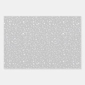 Winterwasbeer, Vrolijk kerstfeest en sneeuwvlokken Inpakpapier Vel (Voorkant 3)