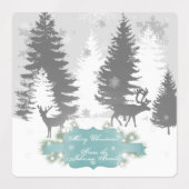 winterwaslabel - Blauwgroen Labels (Design 2)