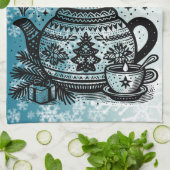 winterwaterkoker theedoek (Gevouwen)