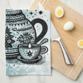 winterwaterkoker theedoek (Quarter Fold)