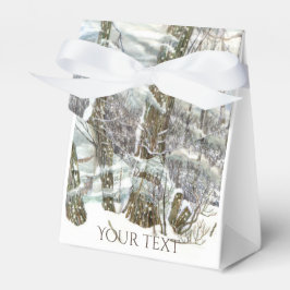 Winterwaterschilderij Bedankdoosjes