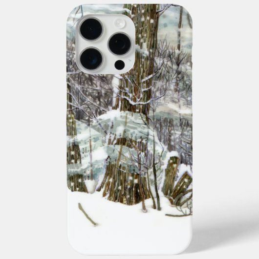 Winterwaterschilderij Case-Mate iPhone Case (Achterkant)