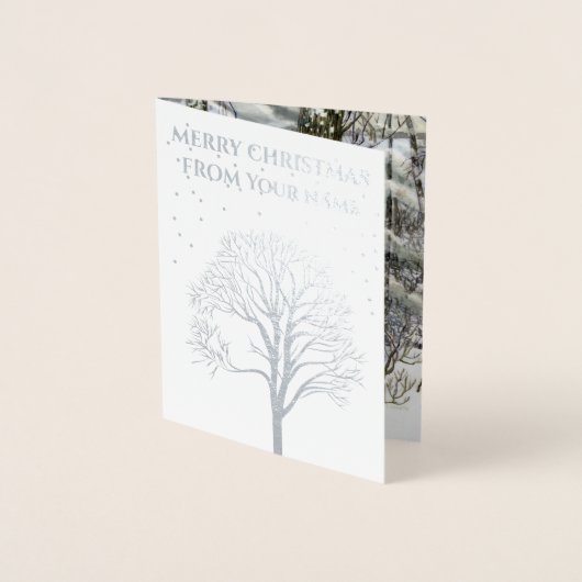 Winterwaterschilderij Folie Kaarten (Voorkant)