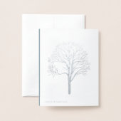 Winterwaterschilderij Folie Kaarten (Met envelop)