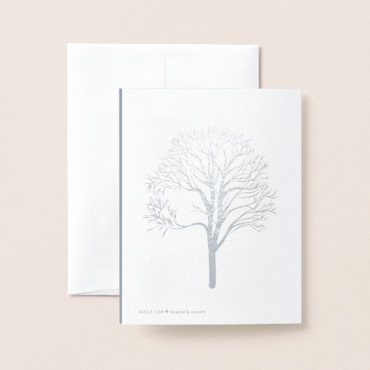 Winterwaterschilderij Folie Kaarten (Met envelop)