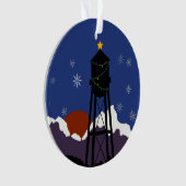 Winterwatertoren in 2021  ornament (voorkant)