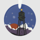 Winterwatertoren in 2021  ornament (voorkant)