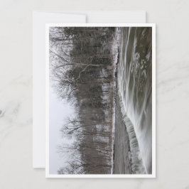 Winterwaterval Feestdagenkaart