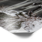 Winterwaterval Foto Afdruk (Hoek)