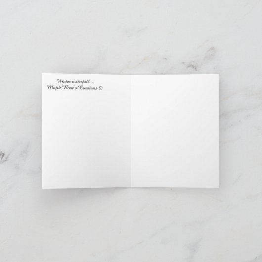 Winterwaterval...... Kaart (Binnen)