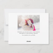 WinterWaterverf | 2 Kerstfeest met foto's Feestdagenkaart (Achterkant)