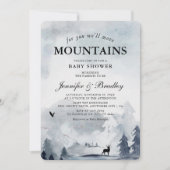 WinterWaterverf — Baby shower voor paren Kaart (Voorkant)