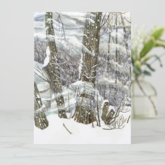 WinterWaterverf Kaart (Staand voorkant)