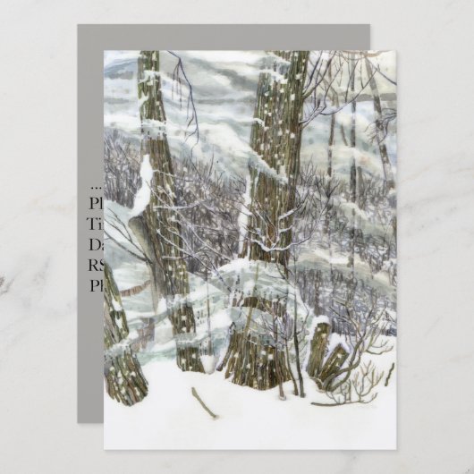 WinterWaterverf Kaart (Voorkant / Achterkant)