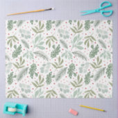 WinterWaterverf Pine Berry Holiday Garland Green Tissuepapier (Craft)