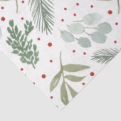 WinterWaterverf Pine Berry Holiday Garland Green Tissuepapier (Detail)