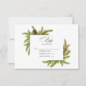 WinterWaterverf Pines Weddenschap RSVP (Voorkant)